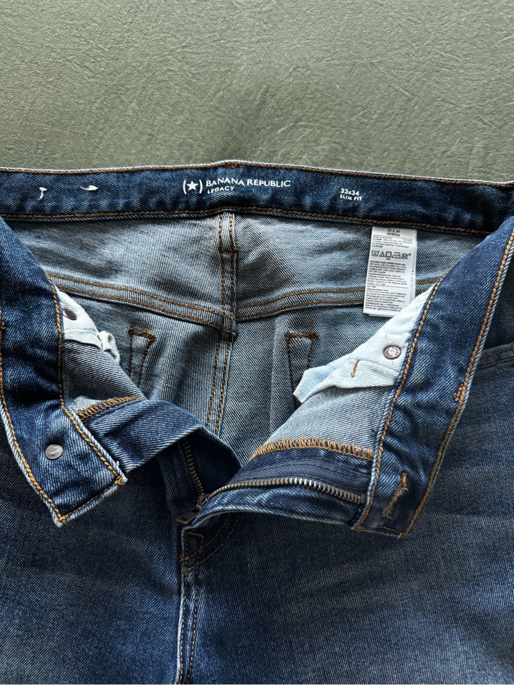 Banana Republic Men Slim Jeans - Blue Wash